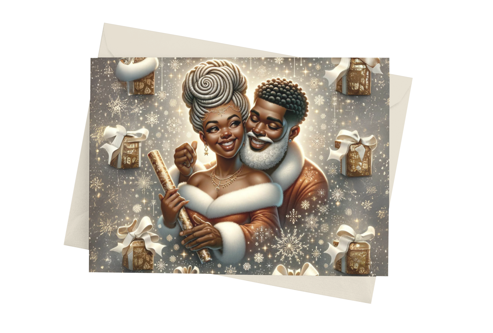 Mr & Mrs. Clause Greeting Cards