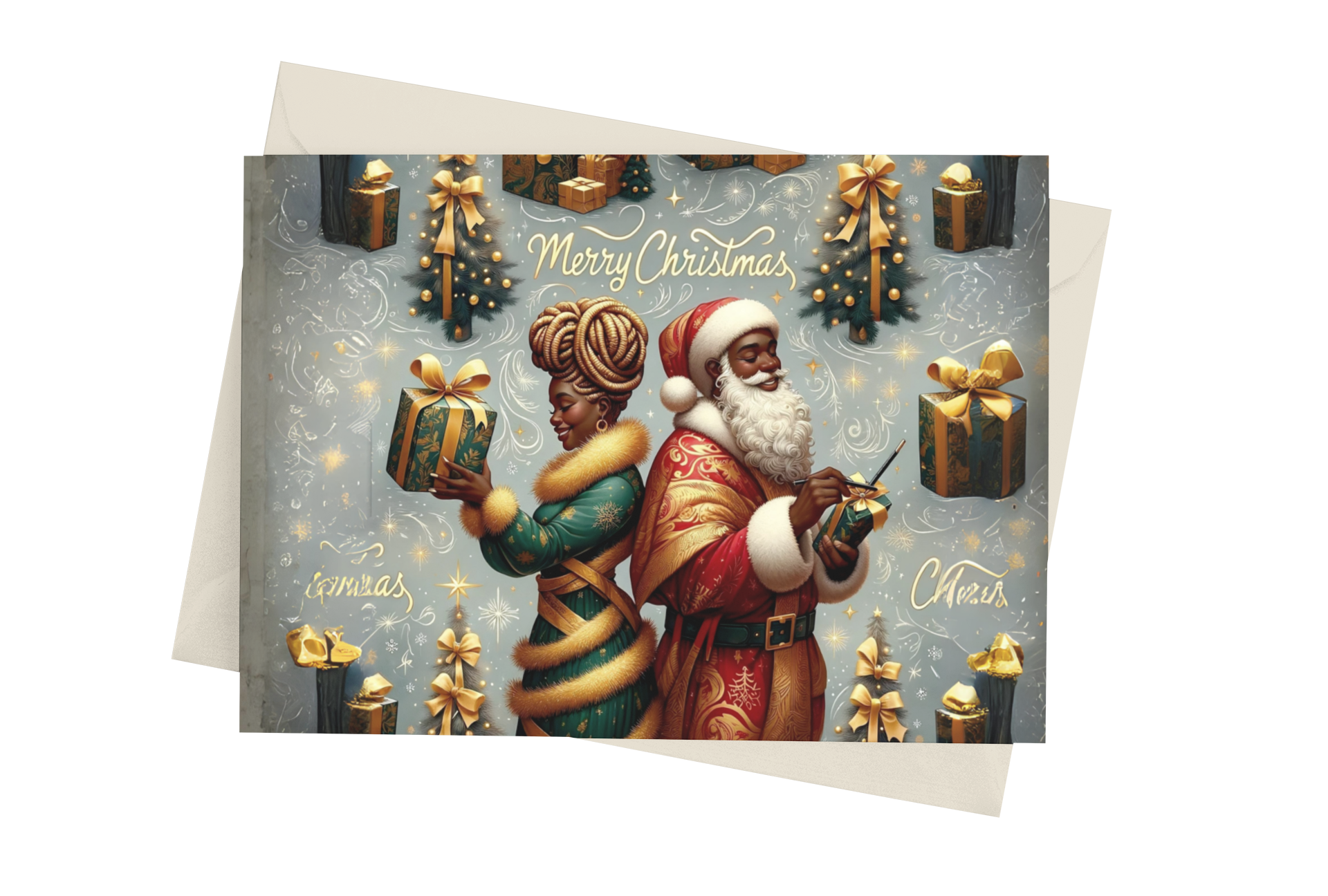 Mr & Mrs. Clause Greeting Cards