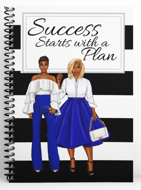Success Starts with a Plan Blue Journal