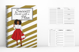 Success Starts with a Plan Gold Red Journal
